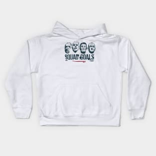 four faces member squad goals Kids Hoodie